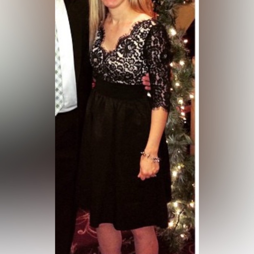 Eliza J Black Lace Dress sz 4